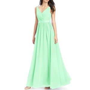 Azazie Leanna Mint Green Dress
